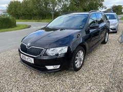 Sort Skoda Octavia TSi 140 Ambition Combi 1,4 benzin, set skråt forfra